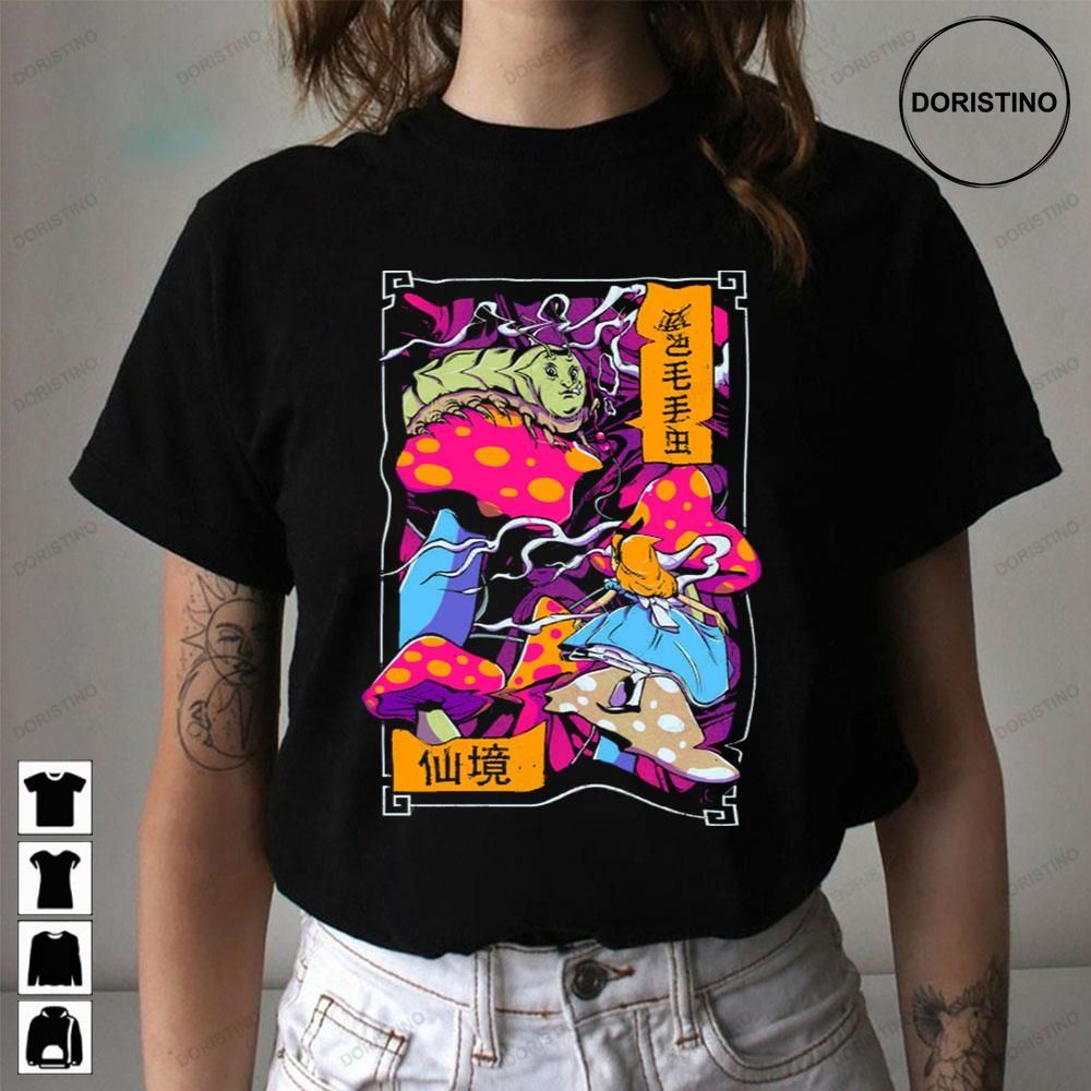 Alice In Wonderland Manga Art Awesome Shirts